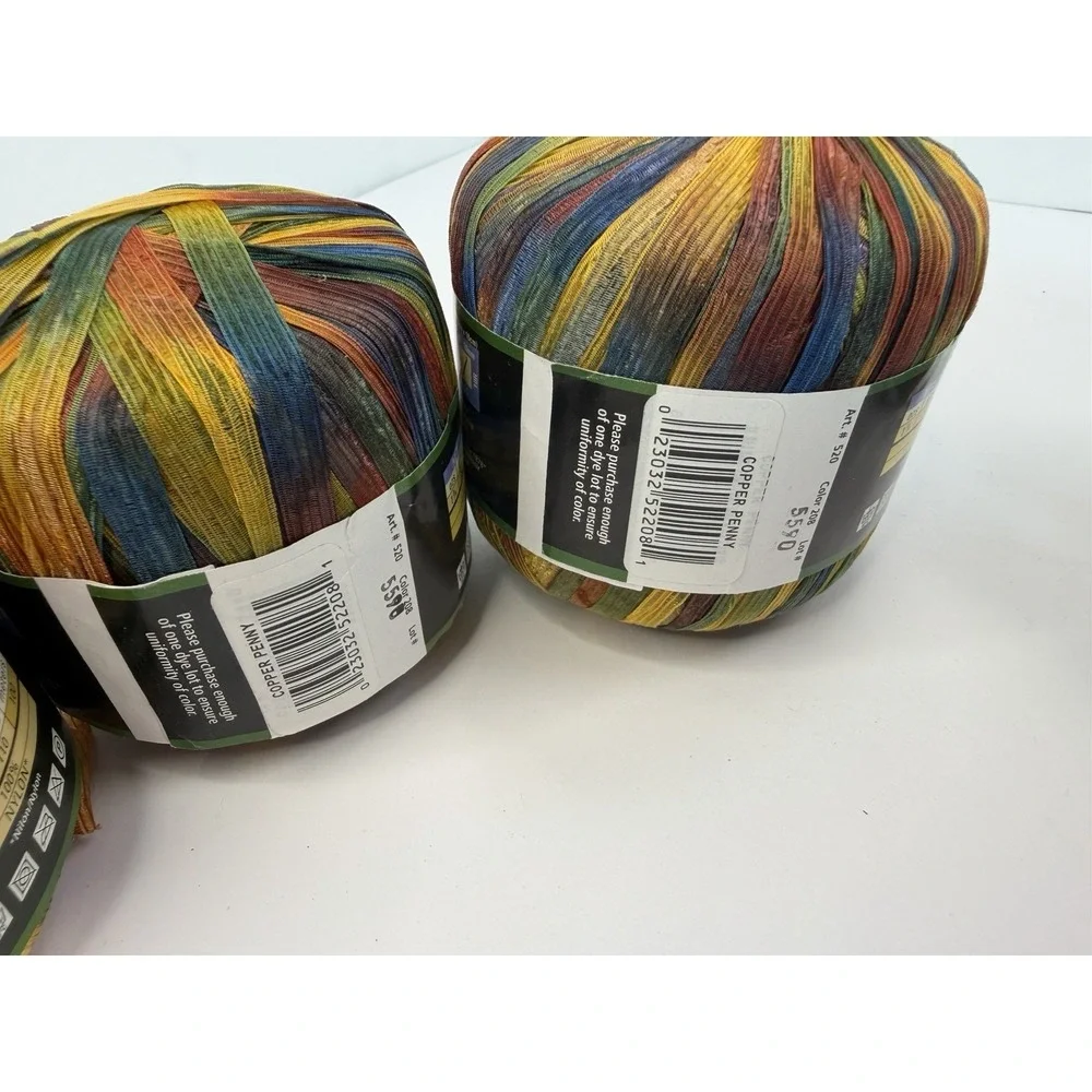 Lion Brand Incredible Ribbon Yarn Purple Autumn+ Weight 5 Bulky Lot Of 7